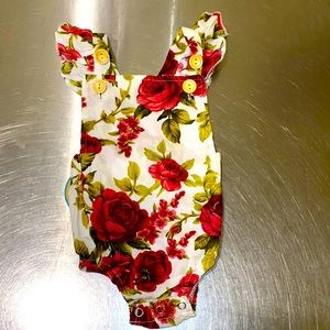 Floral baby outfit